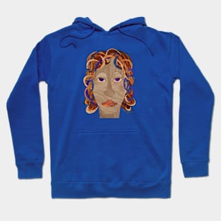 Woman with Blue Eyes Hoodie